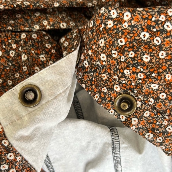 NWT Free People Call Me Cord Mini Dress Brown Black Combo Sz 4 - Picture 15 of 16